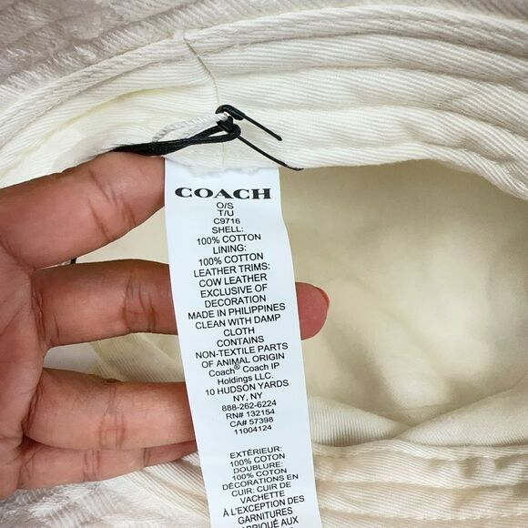 NWT Coach Signature Jacquard Bucket Hat‎ - Picture 6 of 6